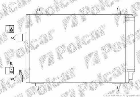 Polcar 2332K81X - Конденсатор, кондиціонер autocars.com.ua