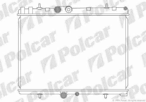 Polcar 233308-1 - Радиатор, охлаждение двигателя avtokuzovplus.com.ua