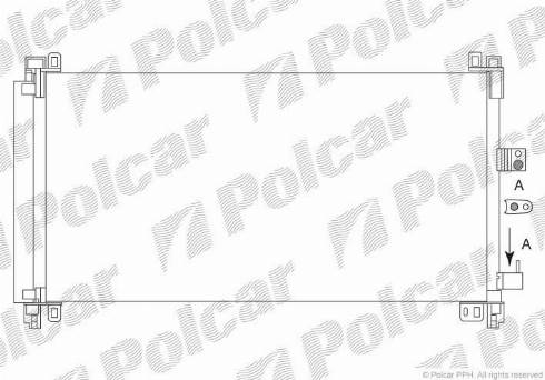 Polcar 2334K82X - Конденсатор, кондиціонер autocars.com.ua