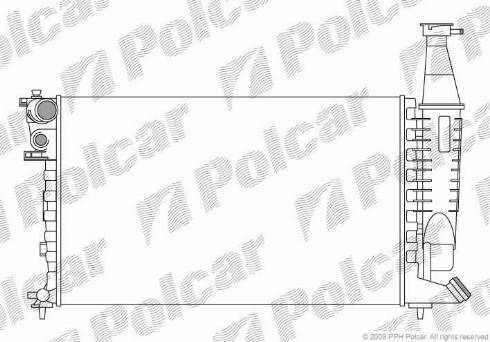 Polcar 235008-2 - Радиатор, охлаждение двигателя avtokuzovplus.com.ua