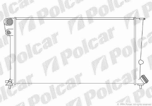 Polcar 2350083X - Радіатор, охолодження двигуна autocars.com.ua