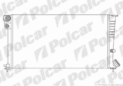 Polcar 235008-3 - Радіатор, охолодження двигуна autocars.com.ua