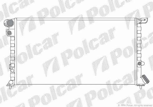 Polcar 2350084X - Радіатор, охолодження двигуна autocars.com.ua