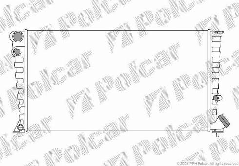 Polcar 235008-4 - Радіатор, охолодження двигуна autocars.com.ua