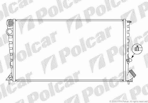 Polcar 235008-6 - Радіатор, охолодження двигуна autocars.com.ua