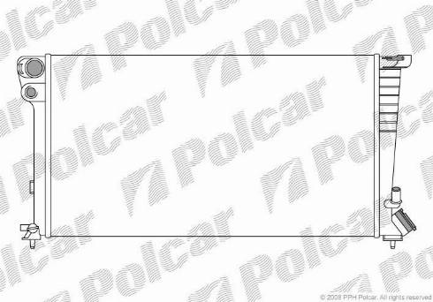 Polcar 235008-8 - Радіатор, охолодження двигуна autocars.com.ua