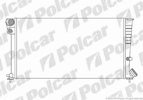 Polcar 235008A5 - Радіатор, охолодження двигуна autocars.com.ua