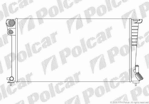 Polcar 235008A7 - Радіатор, охолодження двигуна autocars.com.ua