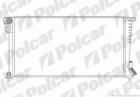 Polcar 235008 - Радіатор, охолодження двигуна autocars.com.ua