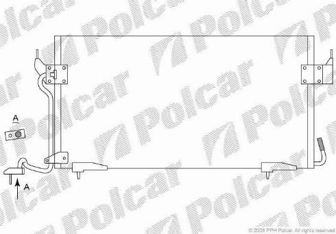 Polcar 2350K81X - Конденсатор, кондиціонер autocars.com.ua