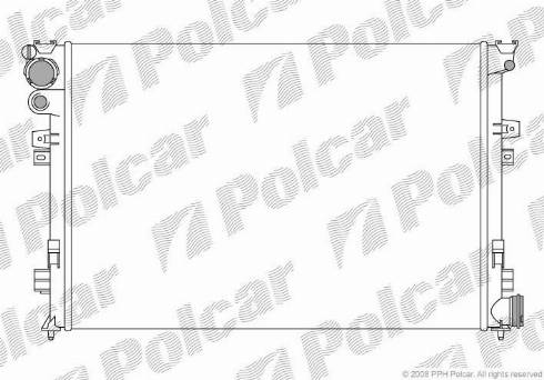 Polcar 2380083X - Радіатор, охолодження двигуна autocars.com.ua