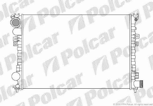 Polcar 2380084X - Радіатор, охолодження двигуна autocars.com.ua