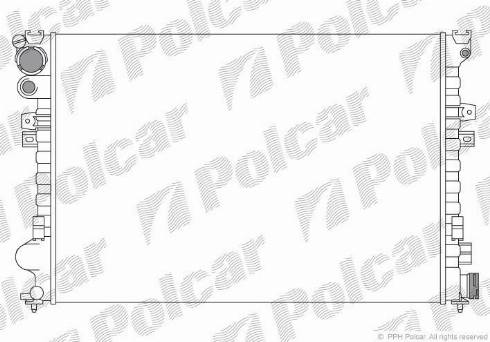 Polcar 238008A2 - Радіатор, охолодження двигуна autocars.com.ua