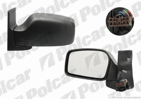 Polcar 2380526M - Зовнішнє дзеркало autocars.com.ua