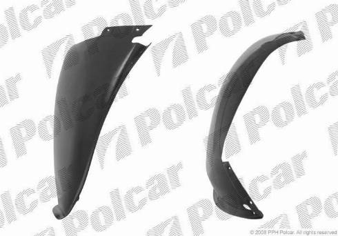 Polcar 2380FL-2 - Обшивка, колісна ніша autocars.com.ua