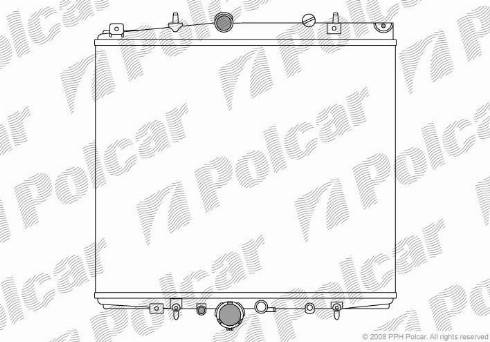 Polcar 2381081X - Радіатор, охолодження двигуна autocars.com.ua