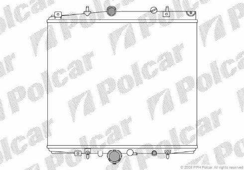 Polcar 2381082X - Радиатор, охлаждение двигателя avtokuzovplus.com.ua