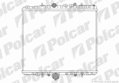 Polcar 238108-3 - Радіатор, охолодження двигуна autocars.com.ua