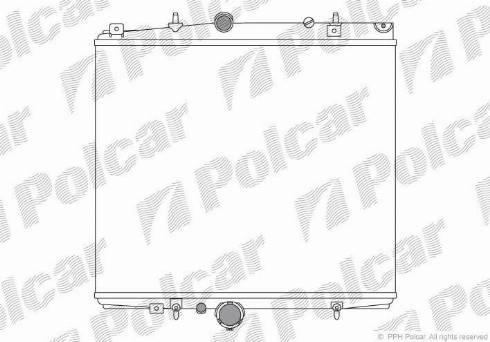 Polcar 238108A1 - Радіатор, охолодження двигуна autocars.com.ua