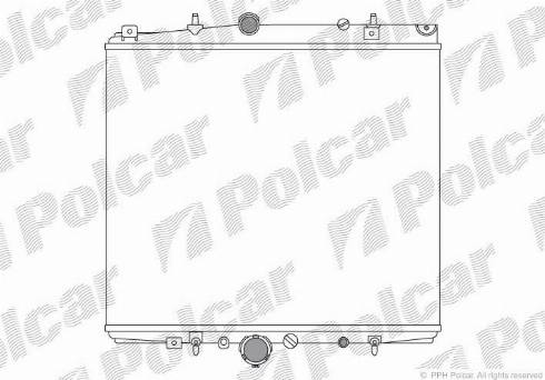 Polcar 238108A2 - Радіатор, охолодження двигуна autocars.com.ua