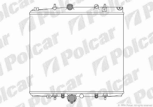 Polcar 238108A3 - Радіатор, охолодження двигуна autocars.com.ua