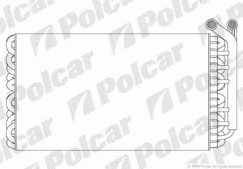 Polcar 2386P8-1 - Випарник, кондиціонер autocars.com.ua