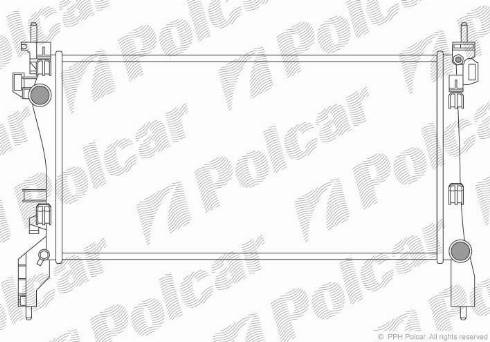 Polcar 239108-2 - Радіатор, охолодження двигуна autocars.com.ua