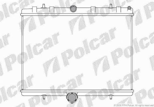 Polcar 239708-1 - Радіатор, охолодження двигуна autocars.com.ua