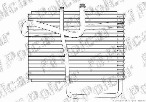 Polcar 2401P8-1 - Испаритель, кондиционер avtokuzovplus.com.ua