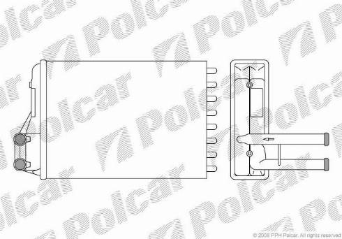 Polcar 2402N8-1 - Теплообменник, отопление салона autodnr.net