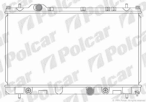 Polcar 240308-1 - Радіатор, охолодження двигуна autocars.com.ua