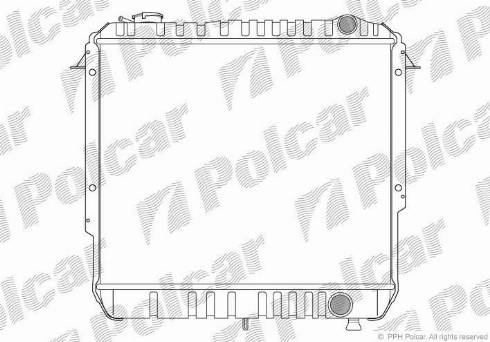 Polcar 240408-4 - Радіатор, охолодження двигуна autocars.com.ua