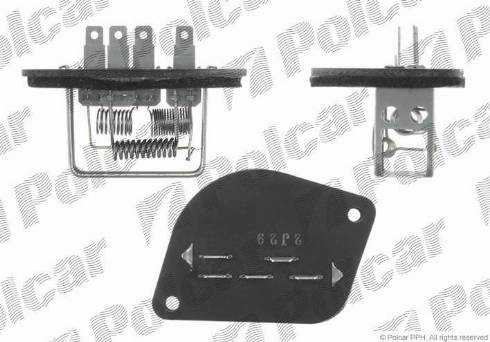Polcar 2404KST-1 - Вимикач вентилятора, опалення / вентиляція autocars.com.ua