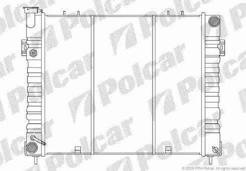 Polcar 240508-3 - Радіатор, охолодження двигуна autocars.com.ua