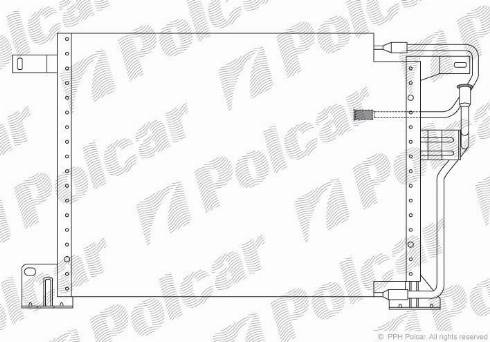 Polcar 2405K8B3 - Конденсатор, кондиціонер autocars.com.ua
