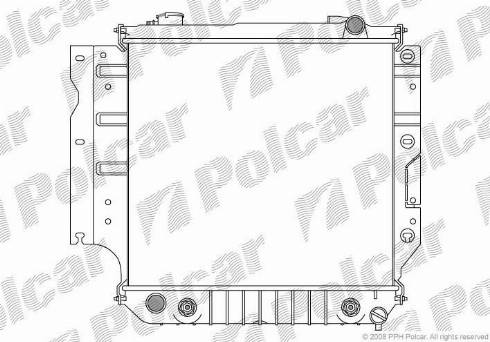 Polcar 240708-1 - Радіатор, охолодження двигуна autocars.com.ua