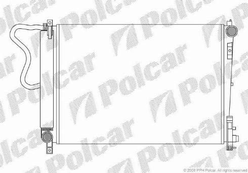 Polcar 2420083X - Радіатор, охолодження двигуна autocars.com.ua