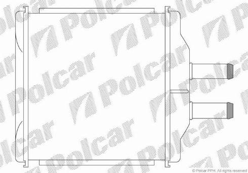 Polcar 2500N8-1 - Теплообмінник, опалення салону autocars.com.ua