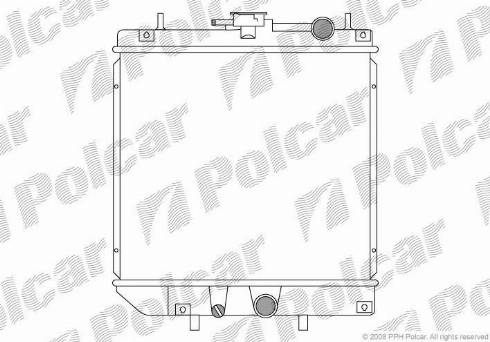 Polcar 260208-1 - Радиатор, охлаждение двигателя autodnr.net