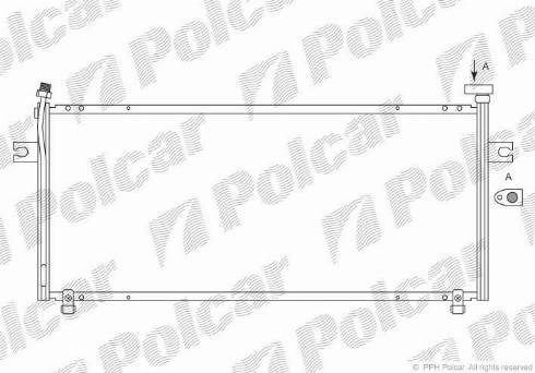 Polcar 2705K8C3 - Конденсатор, кондиціонер autocars.com.ua