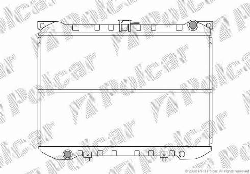 Polcar 270908-1 - Радіатор, охолодження двигуна autocars.com.ua