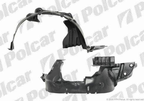 Polcar 2711FP-1 - Обшивка, колісна ніша autocars.com.ua