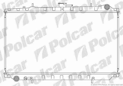 Polcar 2727086K - Радіатор, охолодження двигуна autocars.com.ua