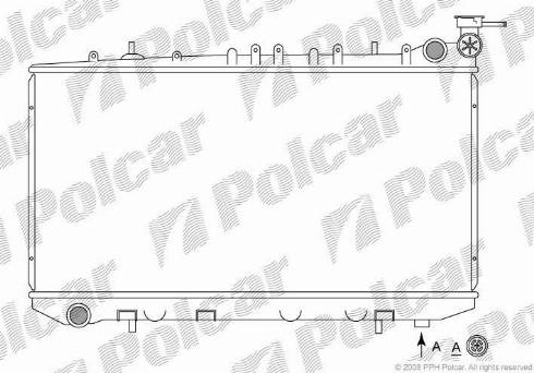 Polcar 272908-4 - Радиатор, охлаждение двигателя avtokuzovplus.com.ua