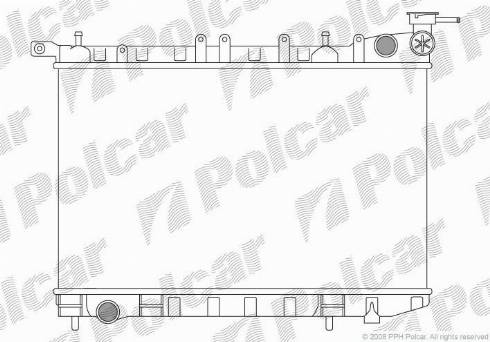 Polcar 2729083K - Радіатор, охолодження двигуна autocars.com.ua