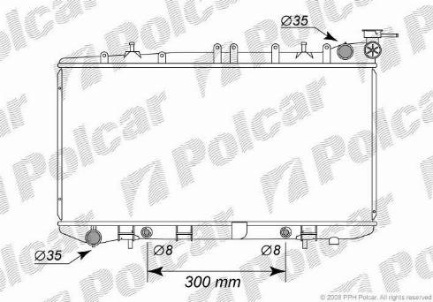 Polcar 2731082K - Радіатор, охолодження двигуна autocars.com.ua