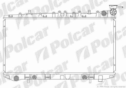 Polcar 273108-2 - Радіатор, охолодження двигуна autocars.com.ua