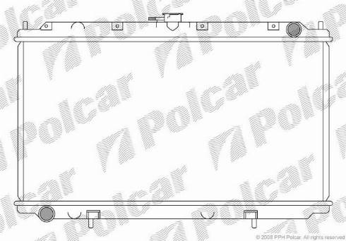 Polcar 273208-1 - Радіатор, охолодження двигуна autocars.com.ua