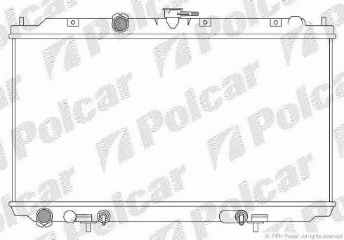 Polcar 273408-2 - Радіатор, охолодження двигуна autocars.com.ua