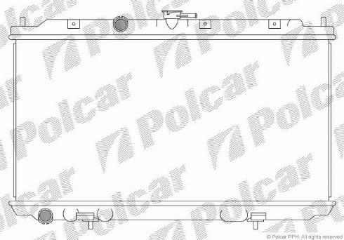 Polcar 273408-4 - Радіатор, охолодження двигуна autocars.com.ua